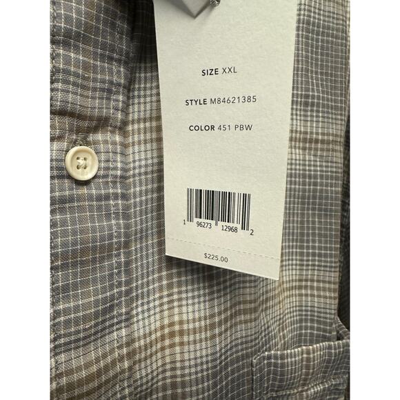 Vince Men's Dbl Face Plaid L/S Size XXL - Picture 5 of 5